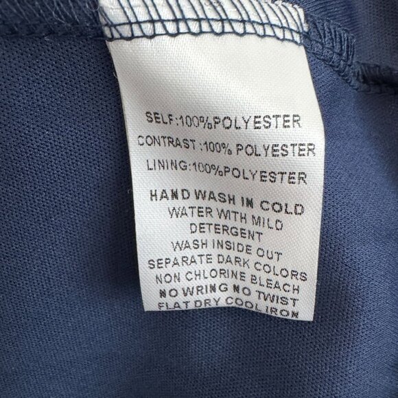 Hannah Banana By Sara Sara Girls Square Neck Navy Sleeveless Dress Size 16 - Picture 4 of 6